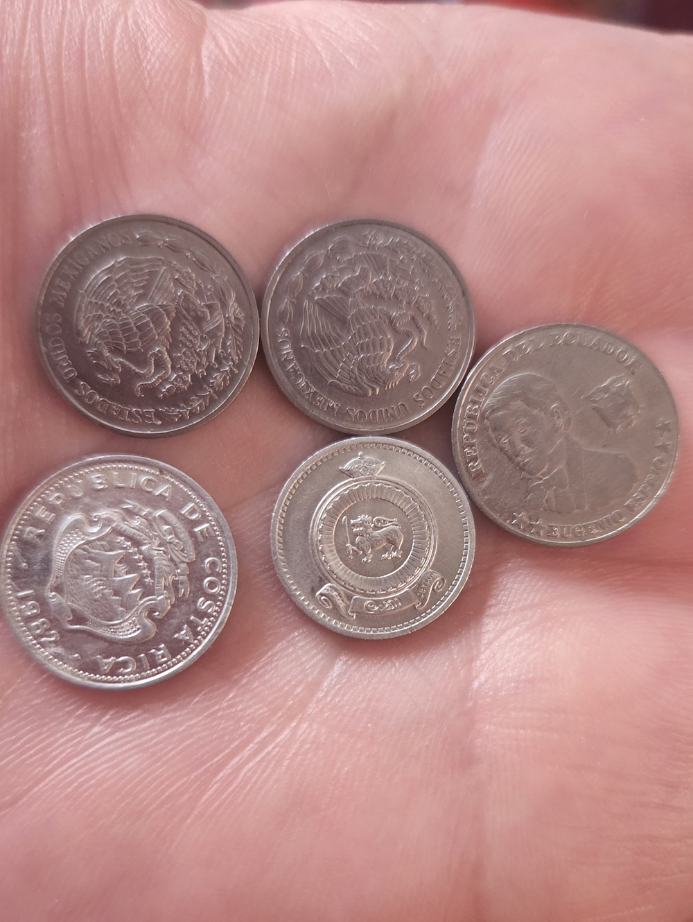 collection of various international coins